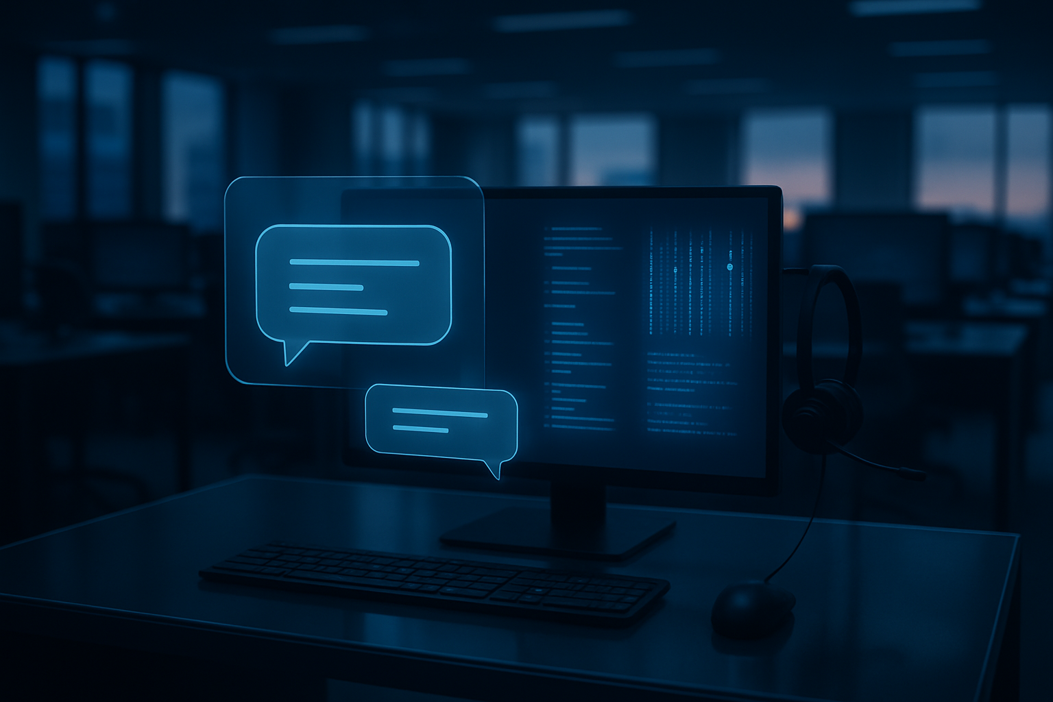 Call center with digital overlays